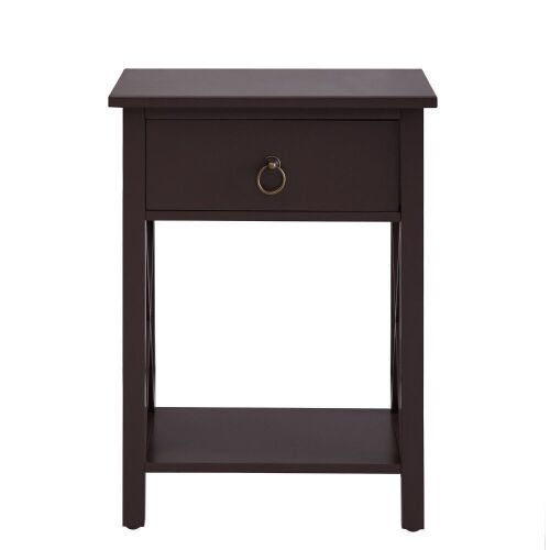 Eily Wooden End Table with Storage Shelf - Lot 683