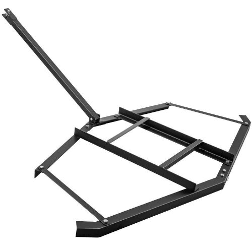 VEVOR Tow Behind Drag Harrow with 2 Adjustable Bars, 35" Length, 4" Height, 66" Width, Heavy Duty Steel - Lot 694