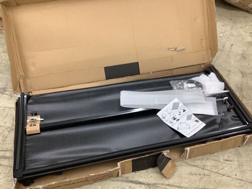 MOSTPLUS 6.1FT 3-Fold Soft Tonneau Cover Compatible with 2016-2023 Toyota Tacoma - Cuts in Top  - Lot 396
