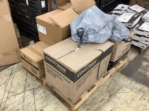 Pallet of Toilet Paper, Alcohol Wipes & Misc Office Supplies  - Lot 128