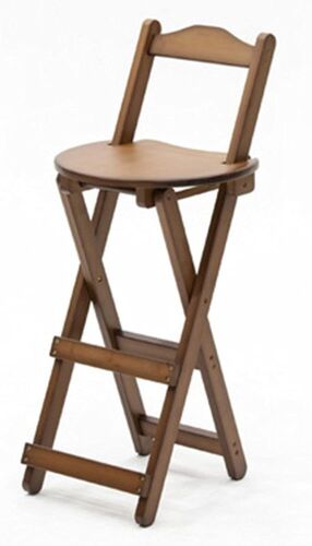 Folding Wood Bar Stool  - Lot 135