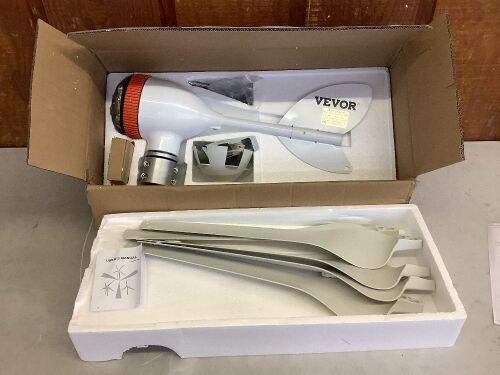 VEVOR 12V/AC 500W Wind Power Generator with MPPT Controller 5 Blades Auto Adjust Windward Direction  - Lot 136