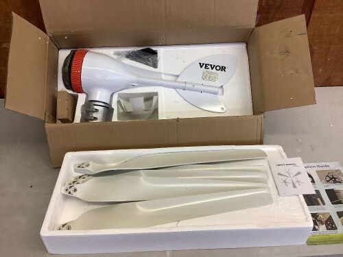 VEVOR 12V/AC 500W Wind Power Generator with MPPT Controller 5 Blades Auto Adjust Windward Direction  - Lot 565