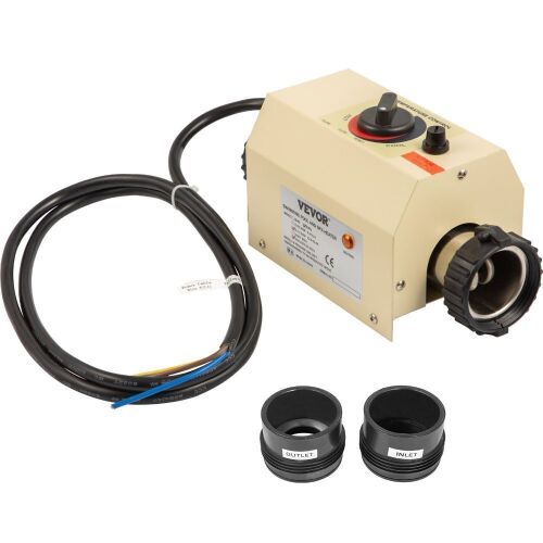 VEVOR 220V Electric Water Heater fit for Thermostat for Max 528 Gallon Mini Swimming Pool  - Lot 626