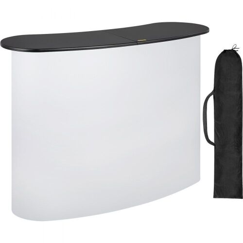VEVOR Portable Tradeshow Podium Table Display Exhibition Counter Stand Booth Fair with Wall Bags 51" X 15.7" X 38.5" - Lot 287