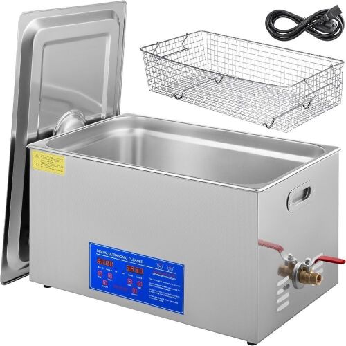 VEVOR 30L Ultrasonic Cleaner with Digital Heater Timer and Cleaner Basket - Lot 440