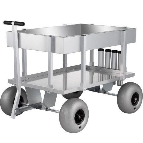VEVOR Beach Fishing Cart w/ Balloon Tires for Sand 500lbs - Lot 178
