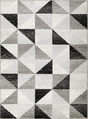 Antep Rugs Geometric Modern Indoor Area Rug Siesta Gray Cream, 7'10" x 10' - Lot 736