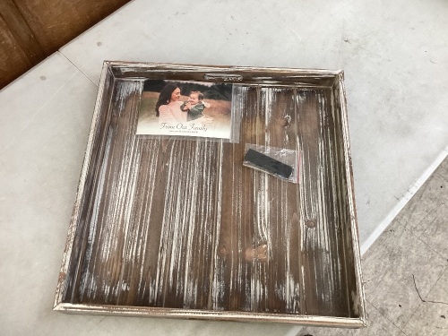 19" Square Decorative Coffee Table Tray  - Lot 160