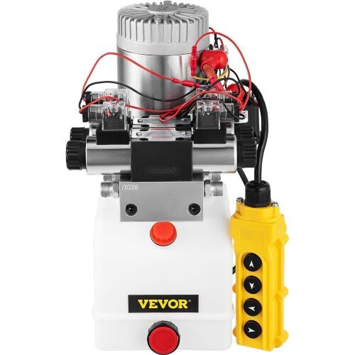 4.5l Double Solenoid Double Acting Hydraulic Pump Car Lift Remote - Broken Plastic Nuts - Lot 494