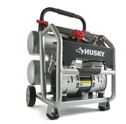 Husky 4.5 Gal. Portable Electric-Powered Silent Air Compressor - Lot 16