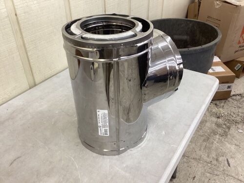 DuraVent DuraPlus 6 in. Stainless Steel Tee with Cap - Lot 496