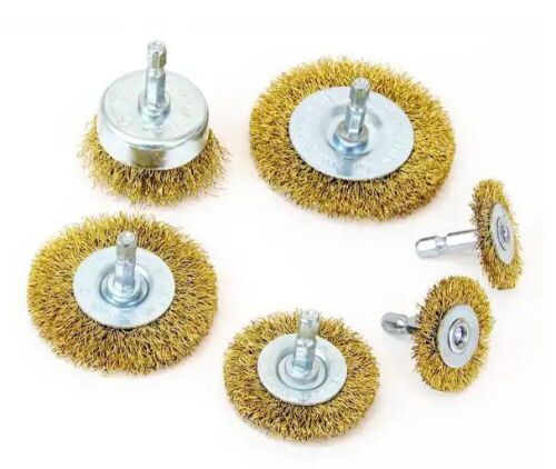 MIBRO General Purpose Coarse Wire Wheel and Cup Brush Set, 6 pc - Lot 508