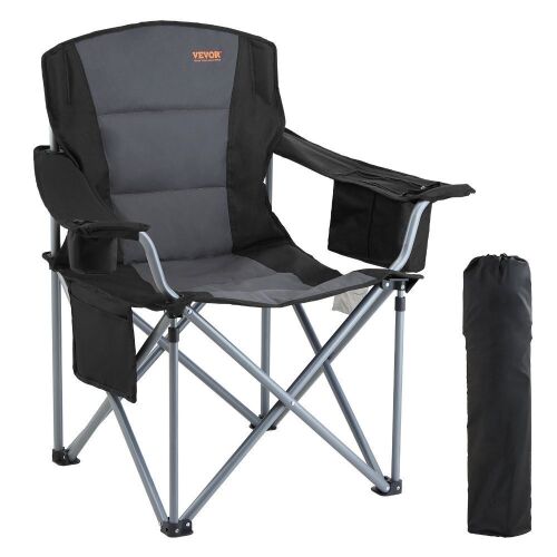 VEVOR Folding Camping Chair with Cup Holder and Storage Bags  - Lot 525