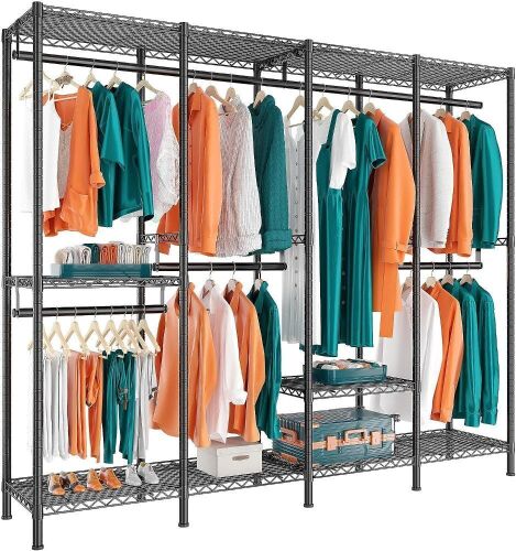 Raybee Metal Clothing Rack 77" H x 76" W - Lot 176