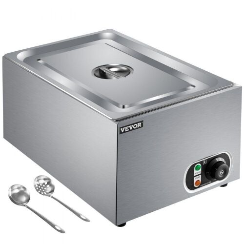 VEVOR 27 Qt Stainless Steel Electric Food Warmer with Lid, Full Size, 1000W  - Lot 177