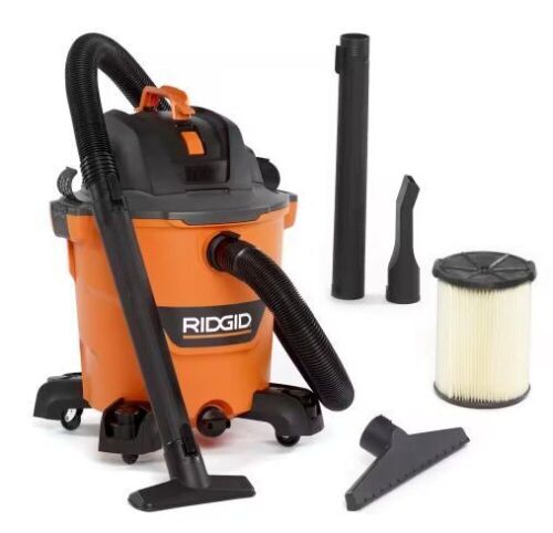 RIDGID 12 Gallon 5.0 Peak HP NXT Wet/Dry Shop Vacuum with Filter, Locking Hose and Accessories - Lot 491