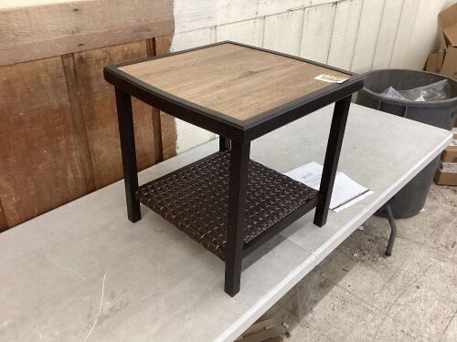 Outdoor Wicker Side Table  - Lot 741