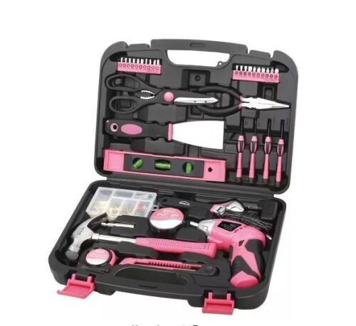 Apollo 135-Piece Home Tool Kit in Pink - Lot 748