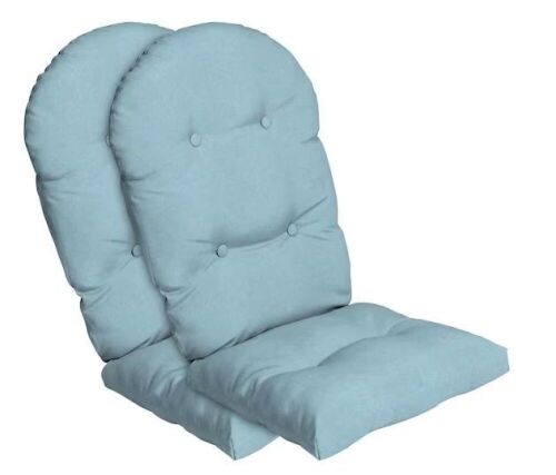 ARDEN SELECTIONS 20 in. x 48 in. Outdoor Adirondack Chair Cushion in Sky Blue, 2 Pack - Lot 46