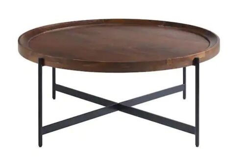 Alaterre Furniture Brookline 42 in. Medium Chestnut 18 in. H Round Wood Coffee Table - Lot 29