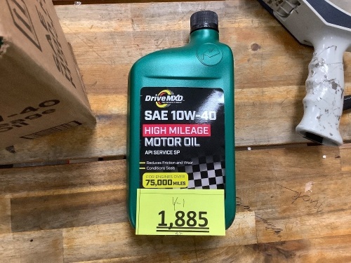 SAE 10W-40 High Mileage Motor Oil (Set of 6) - Lot 1885
