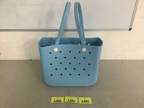 Light Blue Croc Tote Bag - Lot 1895