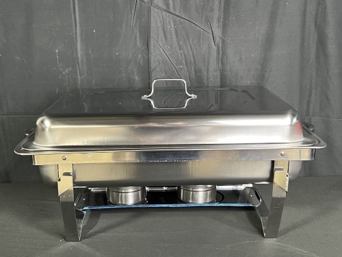 UiWS Chafing Dish Catering 11L Stainless Steel Set of 4 New Open Box - Lot 2182
