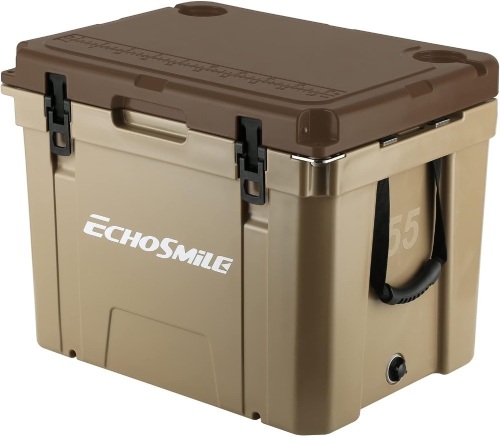 EchoSmile Insulated Portable Cooler 14-45 Qt, Rotomolded Cooler with Sealing Ring, 5 Days Ice Cooler, Lightweight Ice Chest Box, Hard Cooler for BBQ, Beach, Drink, Camping, Pincnic - Lot 2154