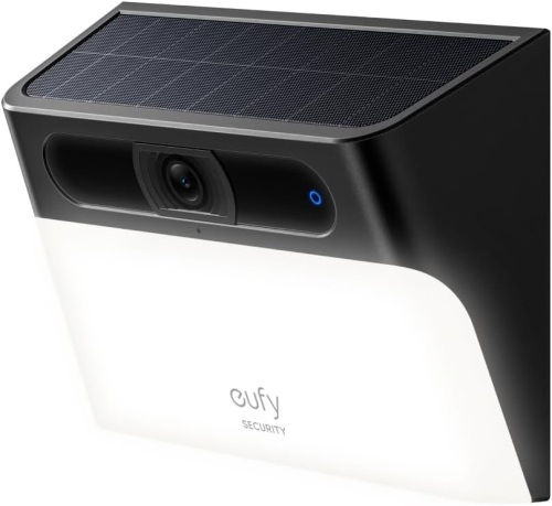 eufy Security Solar Wall Light Cam S120, Solar Security Camera, Wireless Outdoor Camera, 2K Camera, Forever Power, Motion Activated Light, AI Detection - Lot 2401