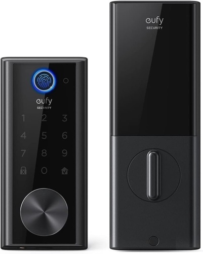 eufy Security E130 Smart Lock Touch, Fingerprint Keyless Entry Door Lock, Bluetooth Electronic Deadbolt, Touchscreen Keypad, IP65 Weatherproofing, Compatible with Wi-Fi Bridge (Sold Separately)  - Lot 2404