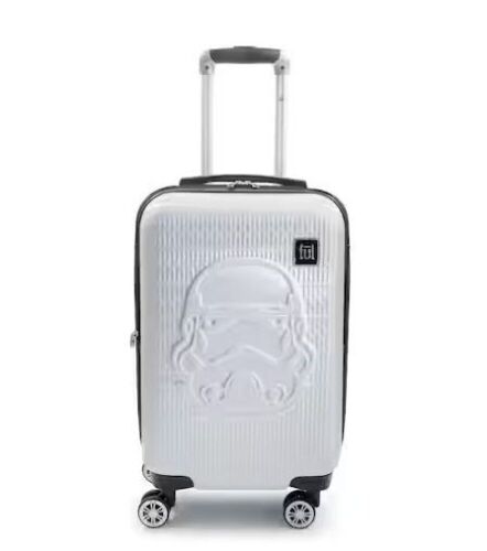 Storm Trooper 22 in. White Embossed Spinner Suitcase - Lot 132