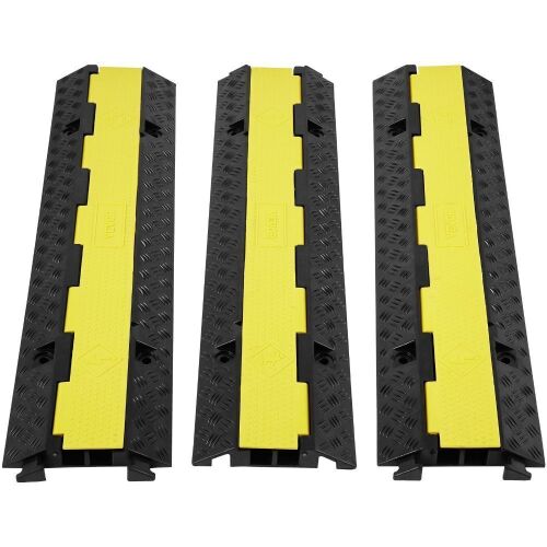 VEVOR 3 PCs Cable Protector Ramp 2 Channel 12000 lbs Load  - Lot 152