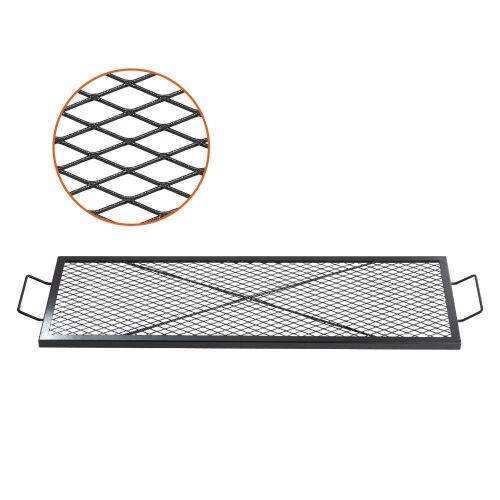 VEVOR X-Marks Heavy Duty Steel Fire Pit Grill Grate with Handle, 44 Inch  - Lot 165