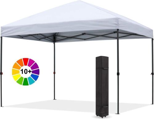 ABCCANOPY Durable Easy Pop up Canopy Tent 10x10, White  - Lot 251