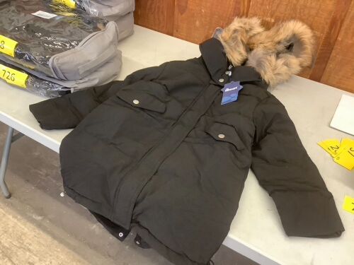 Hiheart Girls Hooded Waterproof Ski Coat with Faux Fur Trim Hood 7-8 - Lot 300