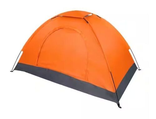 Pop-up 1-Person Camping Tent in Orange - Lot 313