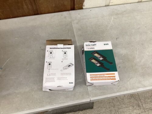 Lot of (2) Solar Street Lights, 2 Pack  - Lot 369