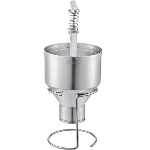Aluminum Manual Donut Dispenser 6 Adjustable Thicknesses Donut Hopper with Stand 5L Capacity  - Lot 278