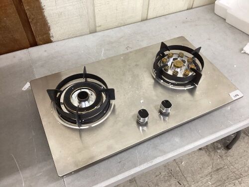 2 Burner Stainless Steel Cooktop  - Lot 280