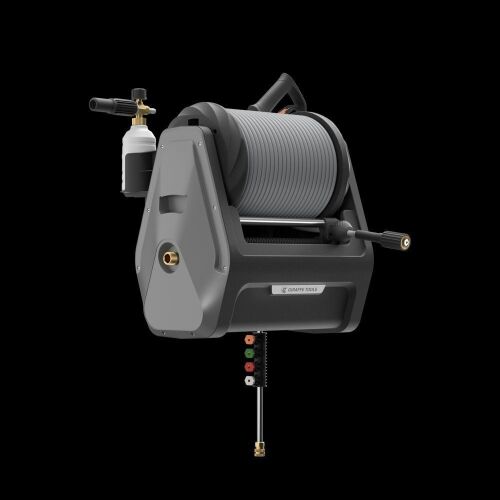 Giraffe Tools Grandfalls Pressure Washer Plus with 100' Auto-Retract Hose  - Lot 92