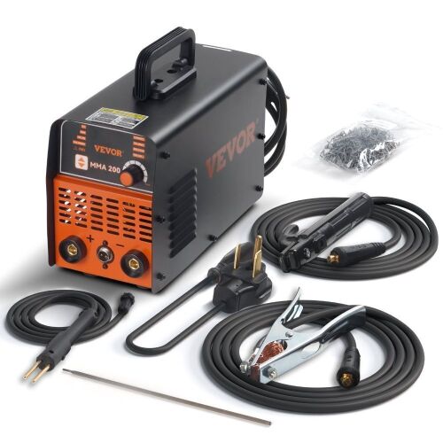 VEVOR 200Amp Stick & Plastic ARC Welder Machine, 110/220V Hot Stapler with Hot Start Arc Force Anti-Stick - Lot 85