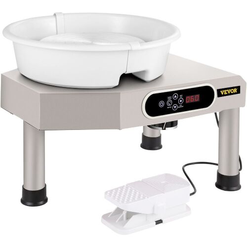 VEVOR 350W Electric Pottery Wheel with Foot Pedal & Detachable ABS Basin, 9.8" LCD Touch Screen  - Lot 79