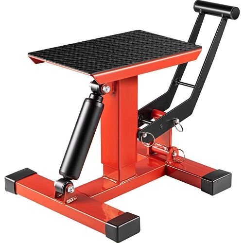 VEVOR 400 Lbs Heavy Duty Motorcycle Lift Repair Stand, 9.0"-16.5" Adjustable  - Lot 320