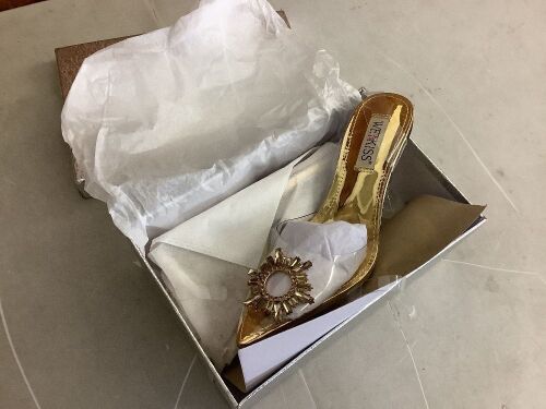 Wetkiss Transparent PVC Slingback Pointed Toe Heels, Size 8  - Lot 339
