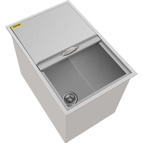 VEVOR Drop In Ice Chest 27L x 18W x 21H Inch with Sliding Cover, Drain Tube and Drain Plug - Lot 347