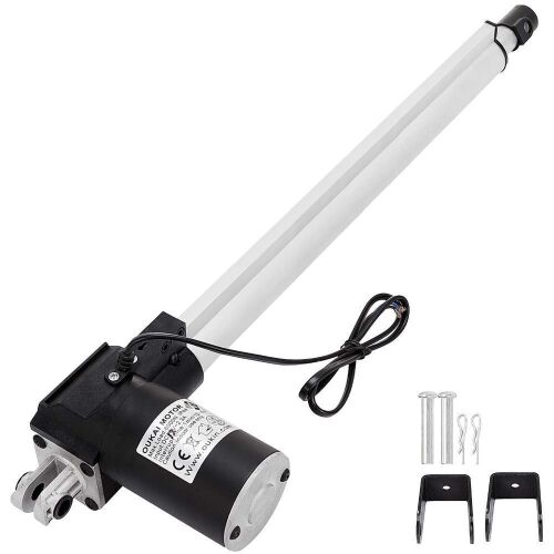 VEVOR 16 Inch Stroke Electric Actuators DC 12V with Mounting Bracket Heavy Duty 6000N/1320LB  - Lot 370