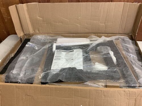 Black Aluminum Talbe with Bench  - Lot 348