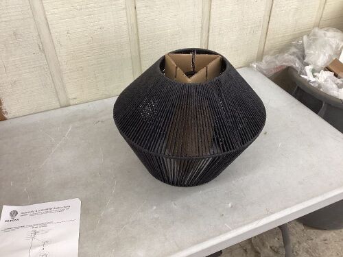 ELYONA Modern Woven Chandelier 17 Inch - Lot 401