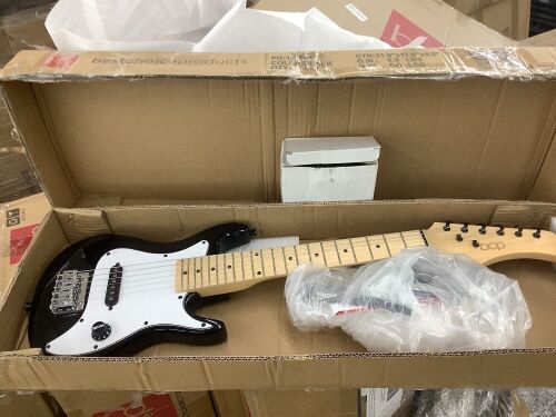 Kids Electric Guitar Beginner Starter Kit w/ 5W Amplifier - 30 in  - Lot 481